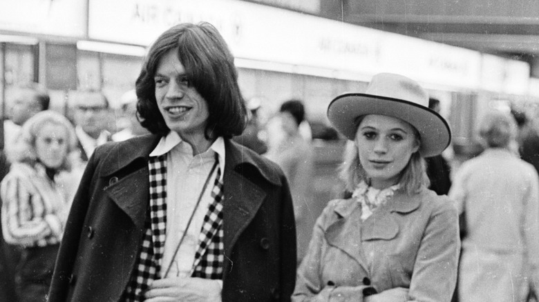 Mick Jagger and Marianne Faithfull in the 1960s