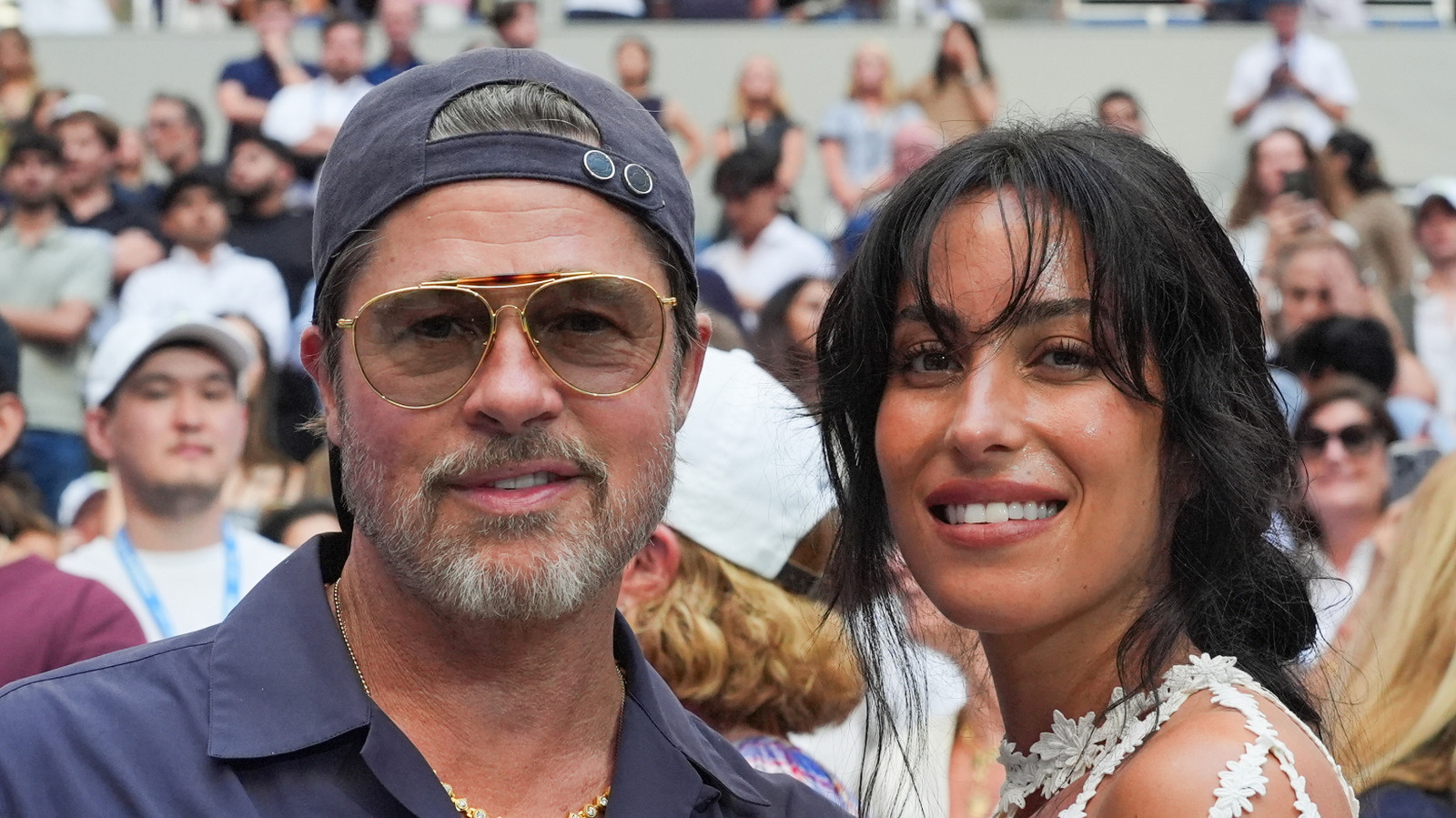 Midlife Style Crisis? Brad Pitt & His Younger Girlfriend Sport Majorly Mismatched Looks