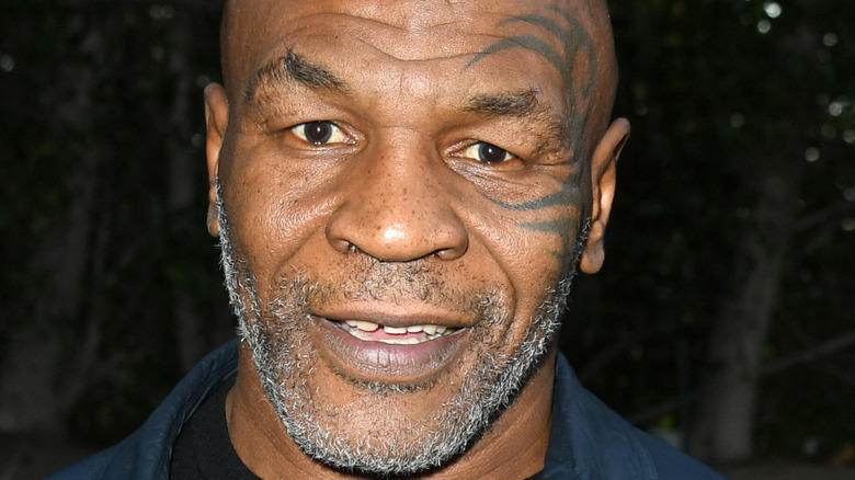 Mike Tyson smiles 