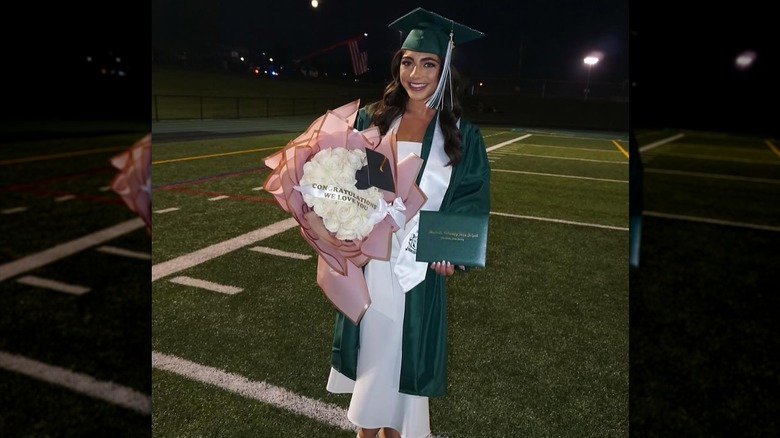 Milania Giudice in her cap and gown