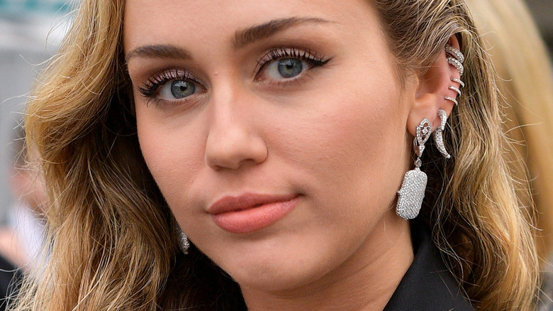 Miley Cyrus posing