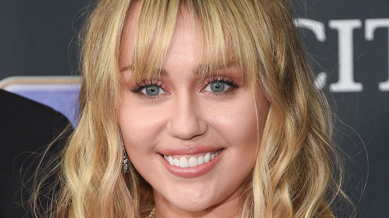 Miley Cyrus smiling 