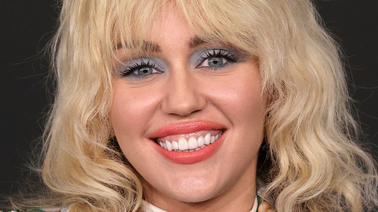 Miley Cyrus smiling