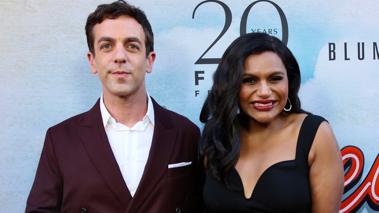 Mindy Kaling and BJ Novak posing 