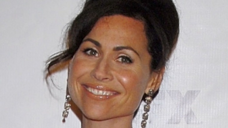 Minnie Driver, smiling