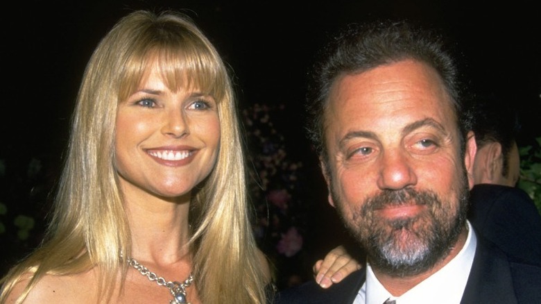 Christie Brinkley and Billy Joel smiling 