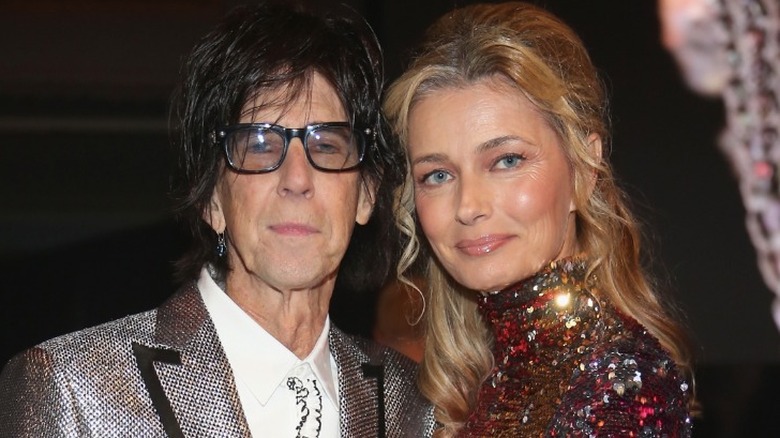Ric Ocasek and Paulia Porizkova posing