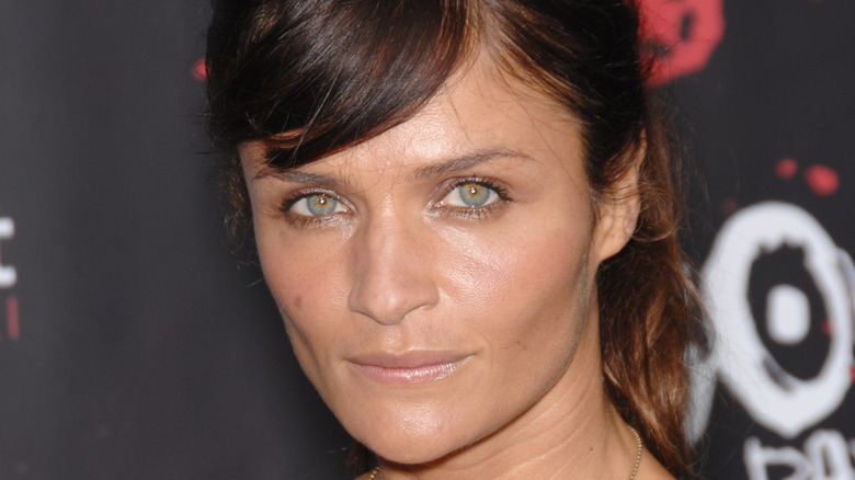Helena Christensen with bangs