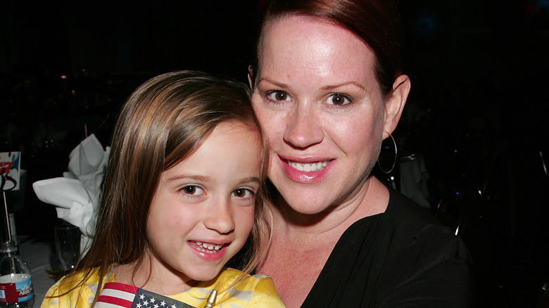 Mathilda Gianopoulos sits with Molly Ringwald 