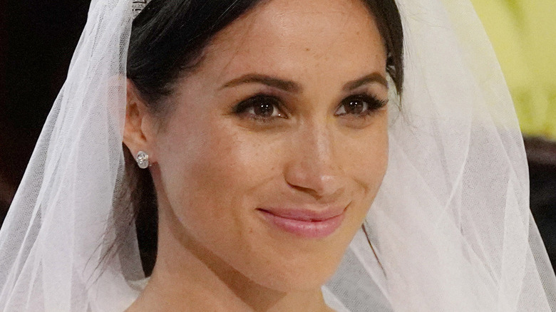 Meghan Markle at her wedding 