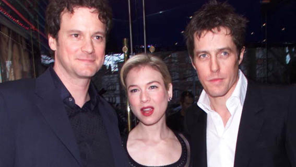 Colin Firth, Renee Zellweger, and Hugh Grant at the UK premiere of Bridget Jones's Diary
