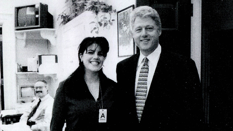 Monica Lewinsky photographed with President Bill Clinton