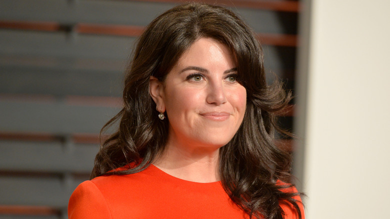 Monica Lewinsky attending Vanity Fair Oscar party in 2015