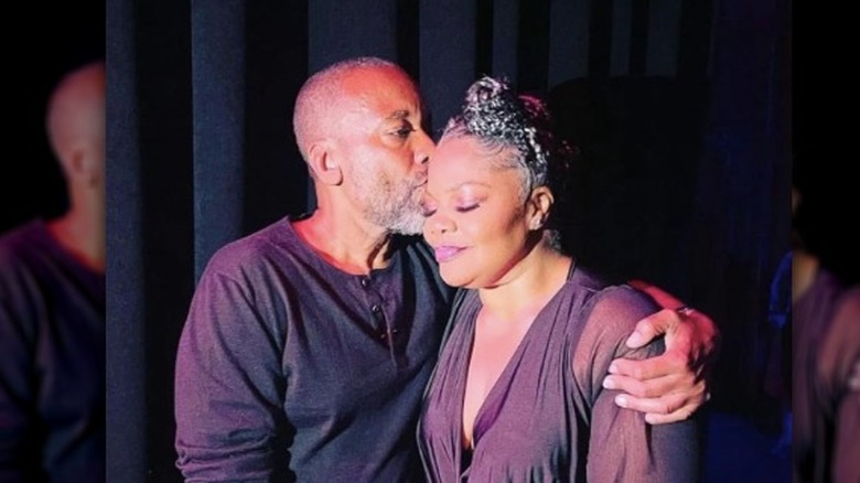 Lee Daniels and Mo'Nique sharing a special moment at her comedy show 