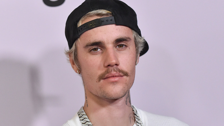Justin Bieber posing for camera