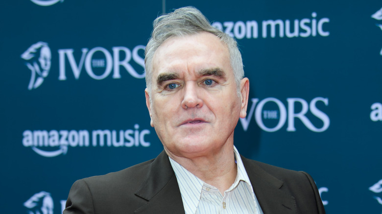 Morrissey mouth slightly open