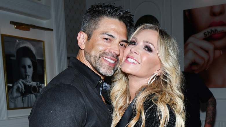 Tamra and Eddie judge embracing and smiling