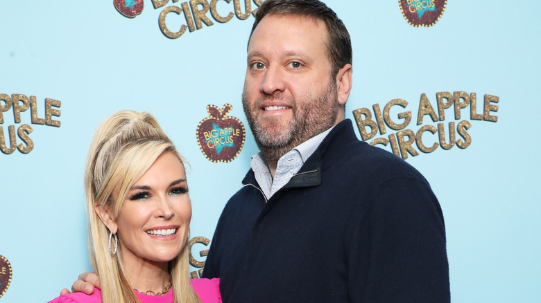 Tinsley Mortimer and Scott Kluth posing at an event