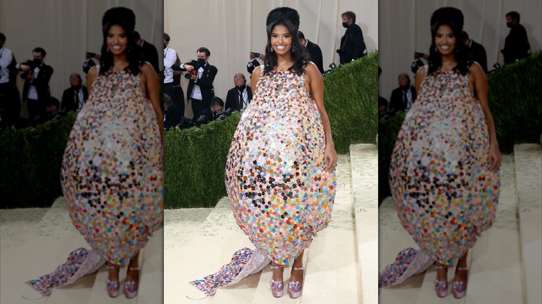 Natalia Bryant 2021 Met Gala circular dress