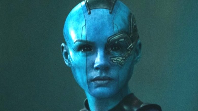 Karen Gillan as Nebula in Guardians of the Galaxy