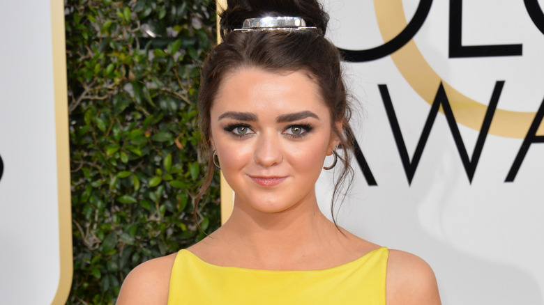 Maisie Williams at the Golden Globes
