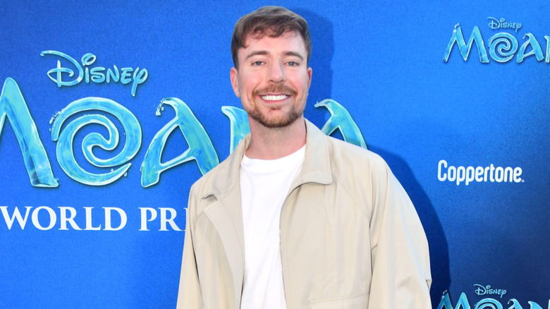 MrBeast at the Moana premiere