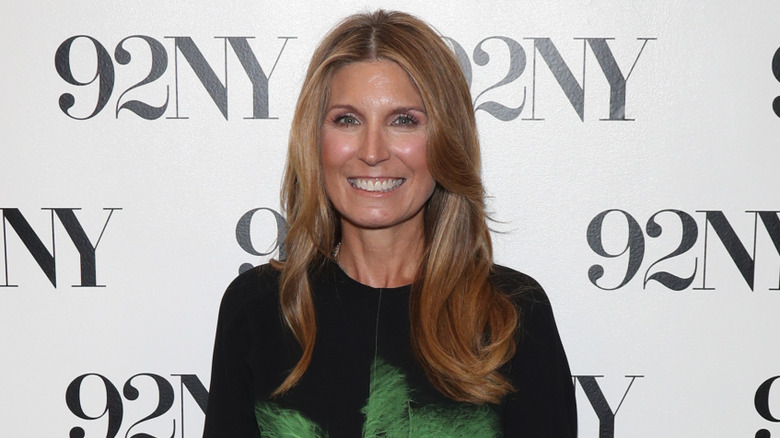 Nicolle Wallace wearing a green dress