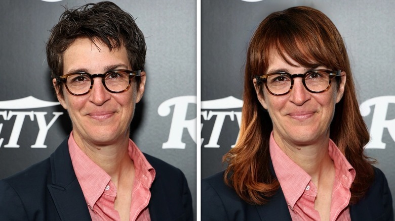 Rachel Maddow with red hair