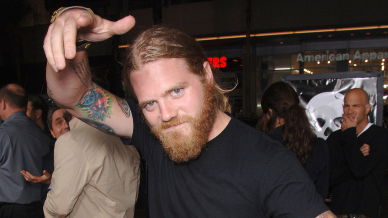 Ryan Dunn from Jackass at an event