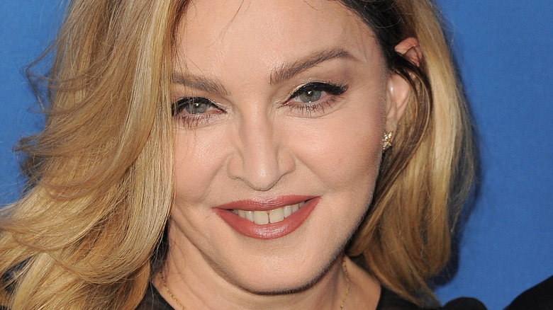 Madonna smiling