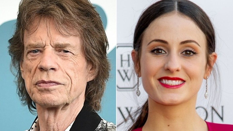 Mick Jagger, Melanie Hamrick smiling