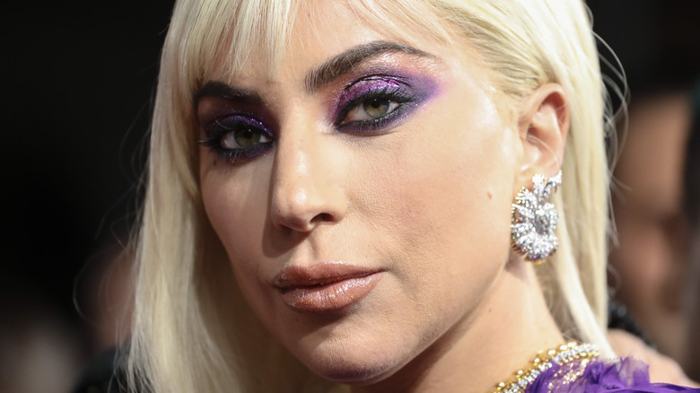 Lady Gaga looking at camera