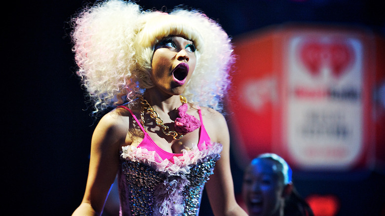 Nicki Minaj performing on stage