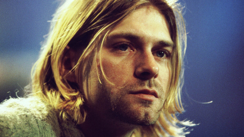 Kurt Cobain looking away