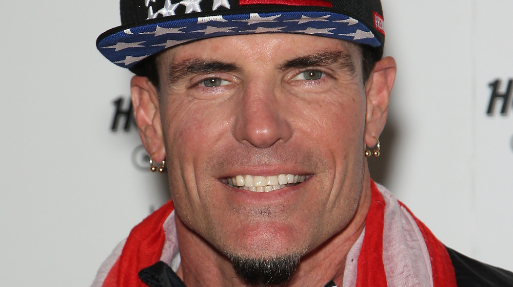 Vanilla Ice posing for a portrait 