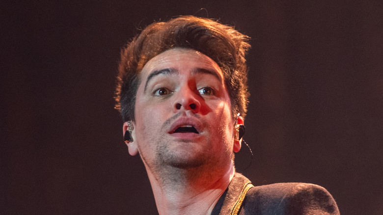 Brendon Urie performs on stage