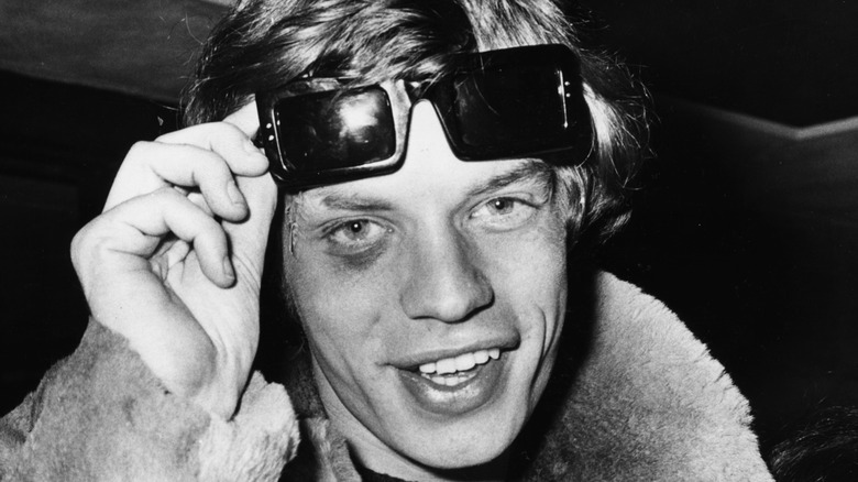 Mick Jagger bruised eye