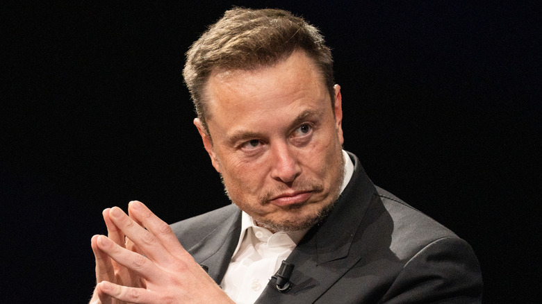 Elon Musk evil stare