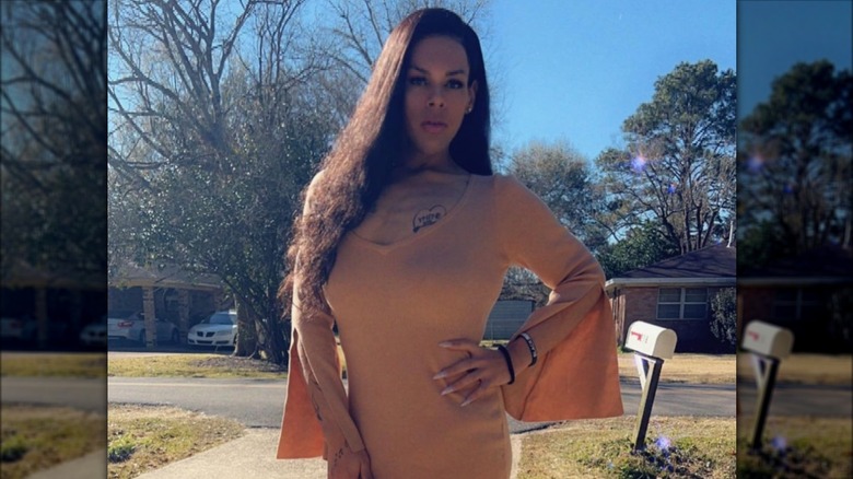 Destinee LaShaee posing in 2022