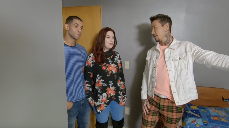 David Bromstad shows a home to a couple on "My Lottery Dream Home"