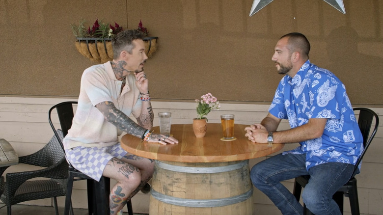 David Bromstad and Joe, not a lottery winner, discuss houses in "My Lottery Dream Home"