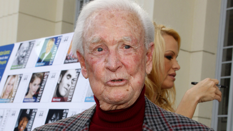 Bob Barker at a PETA event