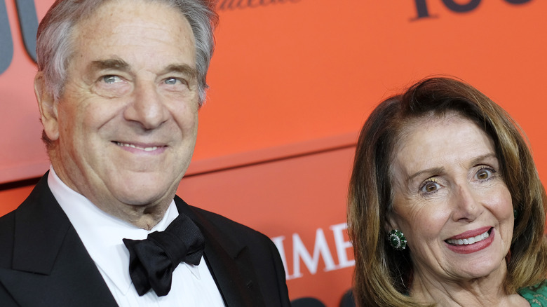 Paul Pelosi and his wife Nancy Pelosi attending an event 