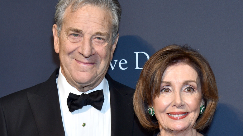 Paul Pelosi and his wife Nancy Pelosi on the red carpet 