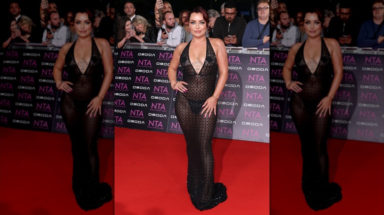 Shona McGarty posing on the red carpet at the 2026 NTAs.