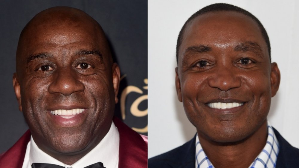 Magic Johnson and Isiah Thomas