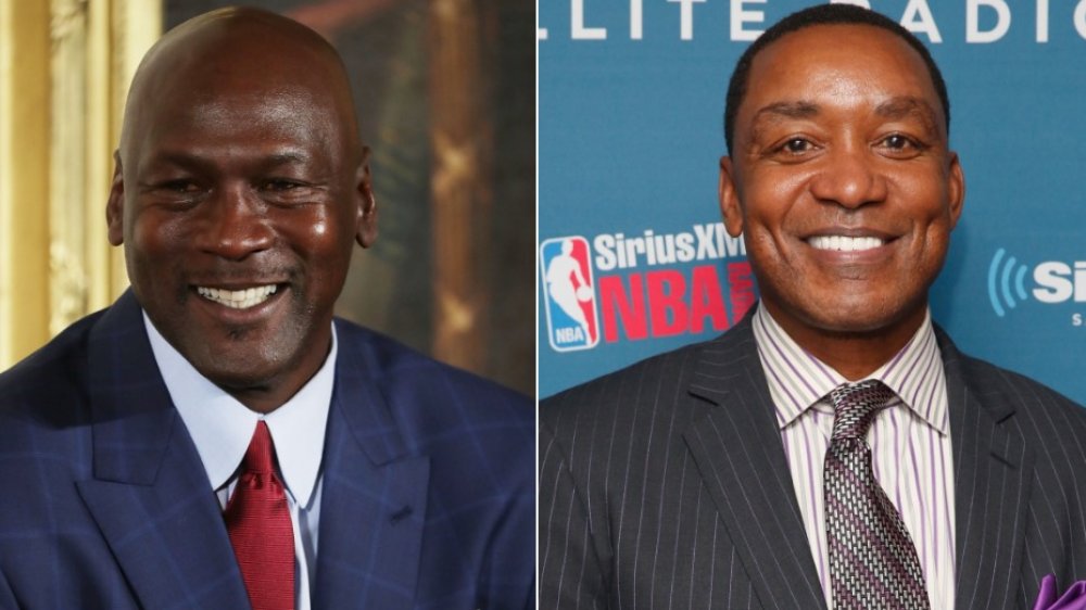 Michael Jordan and Isiah Thomas