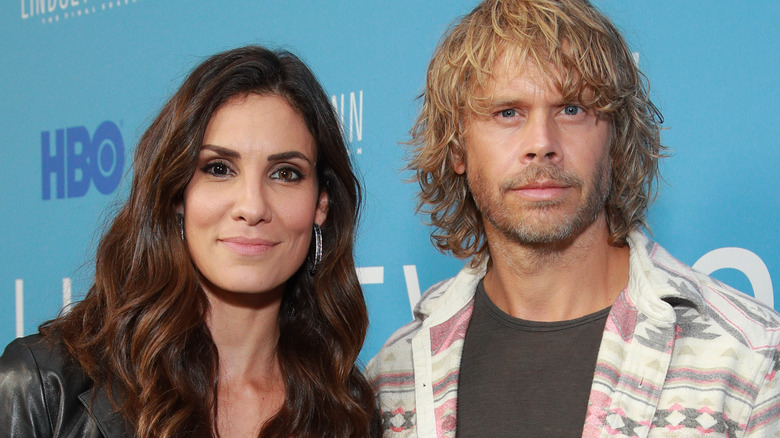 Daniela Ruah and Eric Christian Olsen on the red carpet 