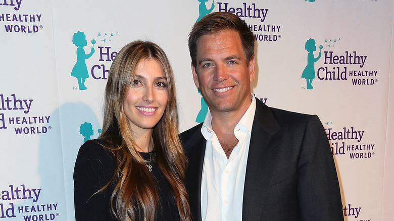 Bojana Jankovic and Michael Weatherly posing