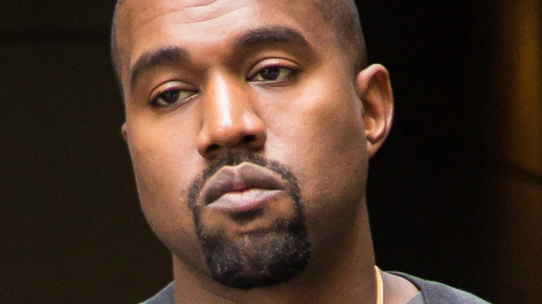 Kanye West serious expression